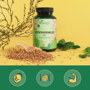 Fenogreco BIO | Dosis Alta: 2900 Mg | Para Lactancia Materna | Sin Aditivos | FENUGREEK | 120 Capsulas | Vegavero | Vegano