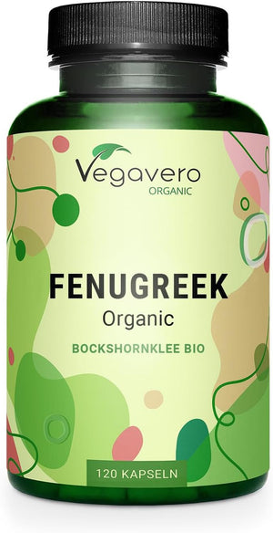 Fenogreco BIO | Dosis Alta: 2900 Mg | Para Lactancia Materna | Sin Aditivos | FENUGREEK | 120 Capsulas | Vegavero | Vegano