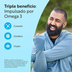 Nutravita Omega 3 2000Mg - Con 660Mg EPA Y 440Mg DHA - 240 Cápsulas Blandas (8 Meses) - Para Corazòn, Función Cerebral & Visiòn (EFSA) Omega 3 Capsulas - Omega3 Suplementos Para Hombres & Mujeres